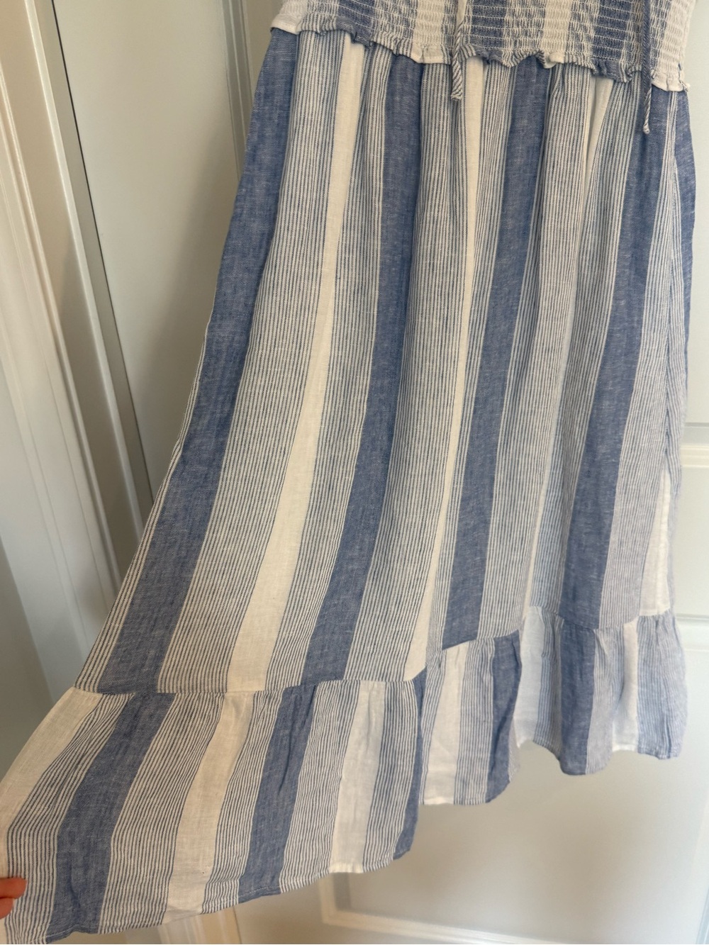 Rails Ashlyn Nevis Striped Linen Blend Midi Dress - Picture 7 of 10